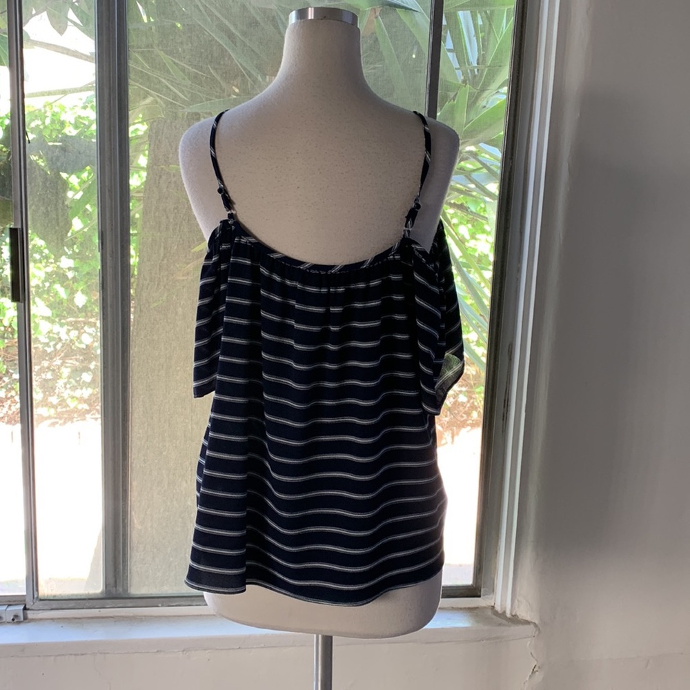 Veronica M Cold Shoulder Flutter Sleeve Top - image 4